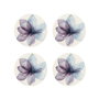 Hermia Fleur Blue Toi 4 TT 22 Juego de Platos de Postre Multicolor de 22 cm de Porcelana